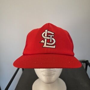 vintage st‎ louis cardinals Hat Unisex Red Snapback Mesh Trucker  Y2K 90's